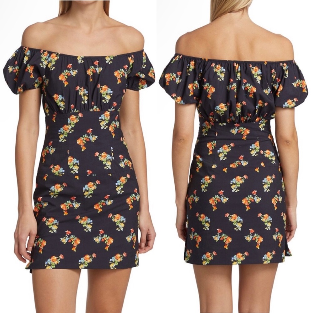 CAROLINE CONSTAS
Calla Off-The-Shoulder Floral Minidress NWOT
